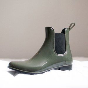 london fog green rain boots chelsea